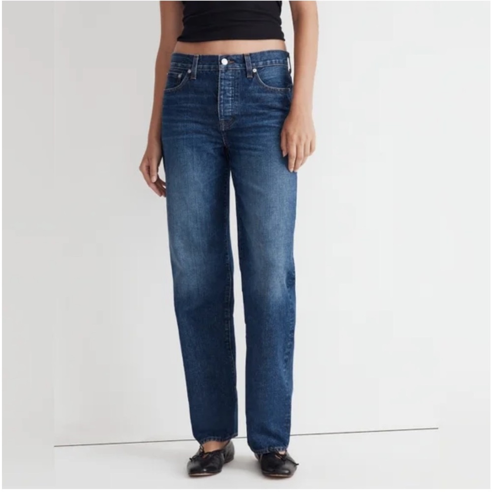 Madewell low slung straight button fly Women's Jeans